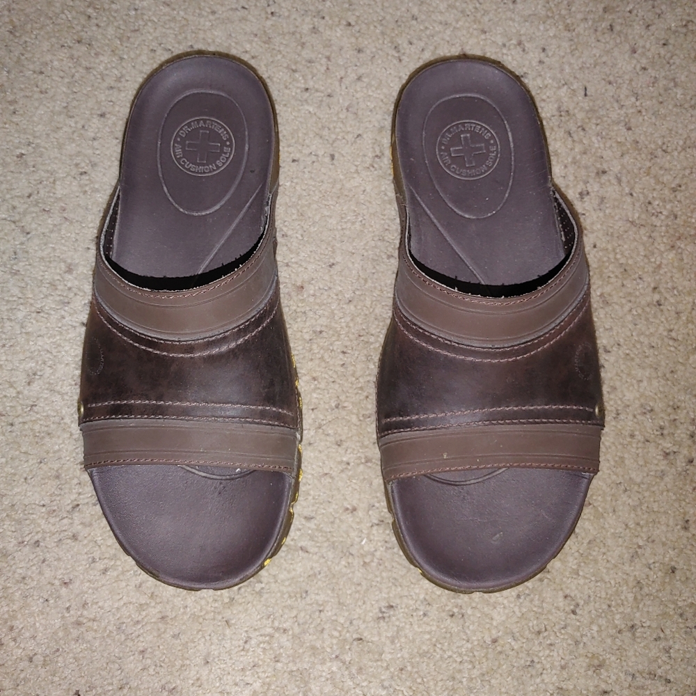 Doc Martin Men's Brown Slide Sandals